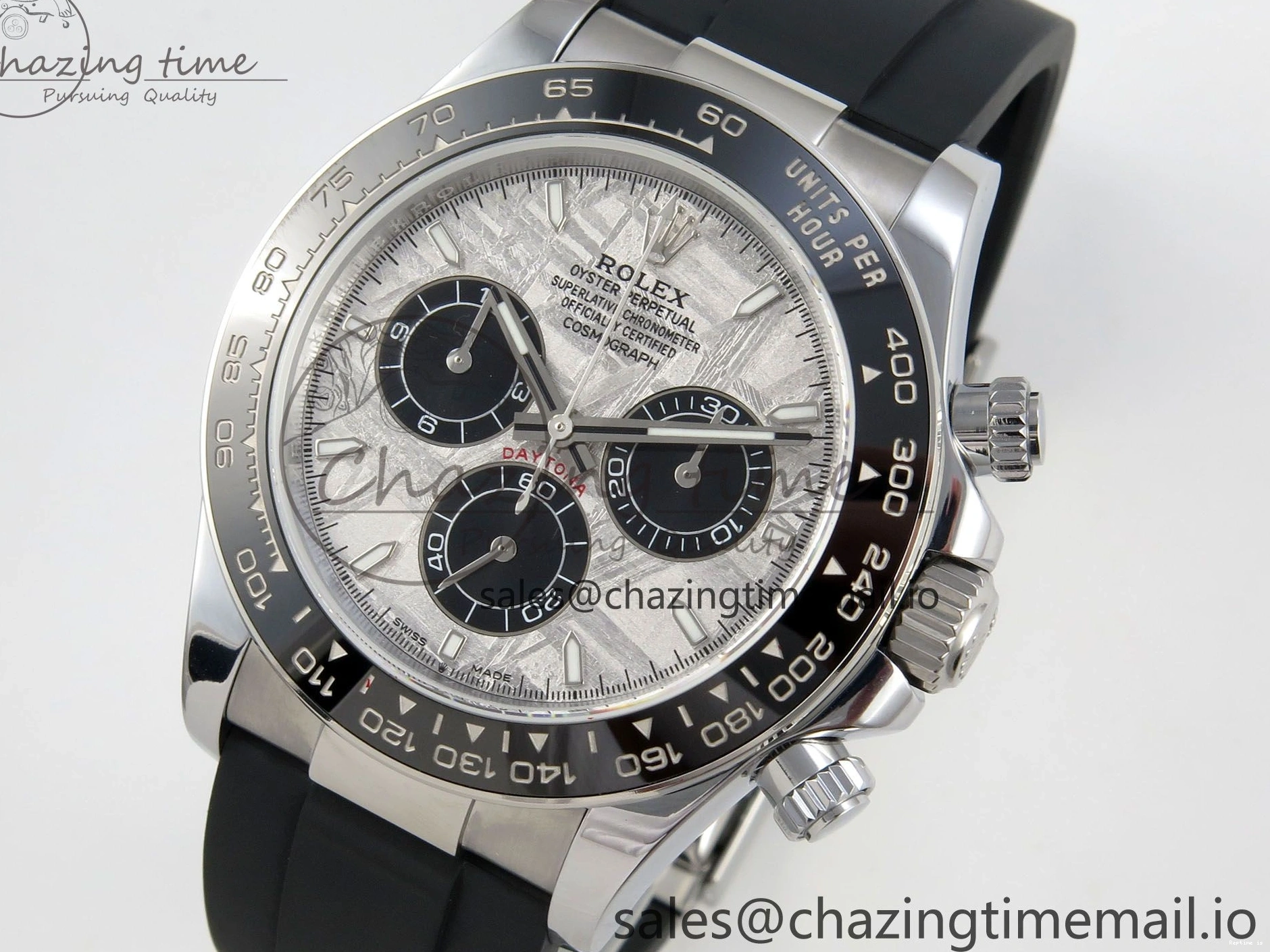 1223 UrbanStyle Daytona 126519 Gain Weight SWF 1:1 Best Edition Meteorite Dial Sticks Markers on Oysterflex Strap SH 153